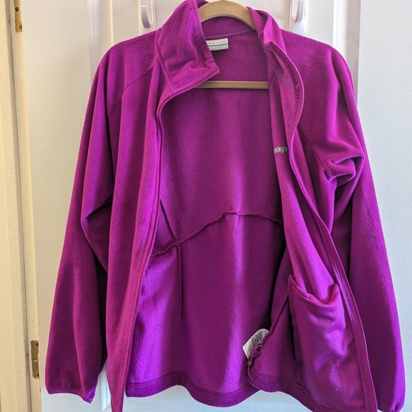 Columbia Cozy Cove Fleece Jacket / Women's L / Pink (Bright Plum) - Picture 7 of 9